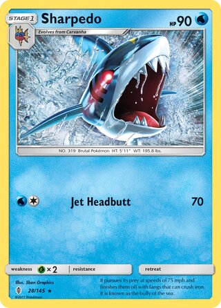 Sharpedo 28/169 from Guardians Rising