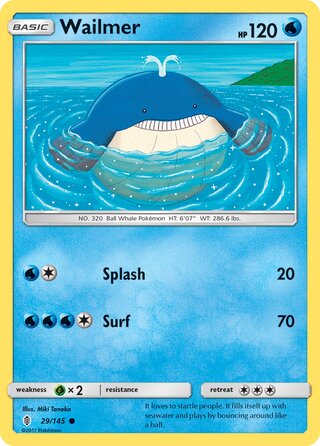 Wailmer 29/169 from Guardians Rising