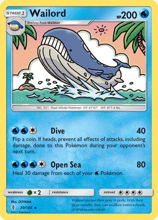 Wailord 30/169 from Guardians Rising