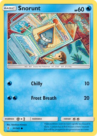 Snorunt 31/169 from Guardians Rising
