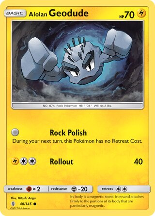 Alolan Geodude 40/169 from Guardians Rising