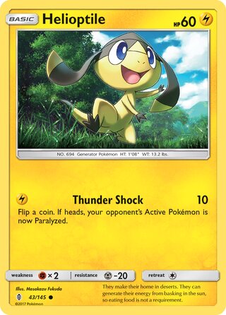 Helioptile 43/169 from Guardians Rising