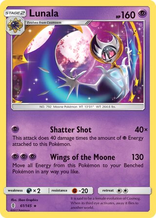 Lunala 61/169 from Guardians Rising