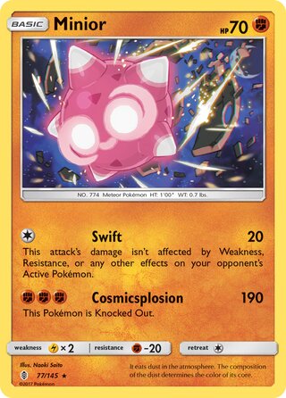 Minior 77/169 from Guardians Rising