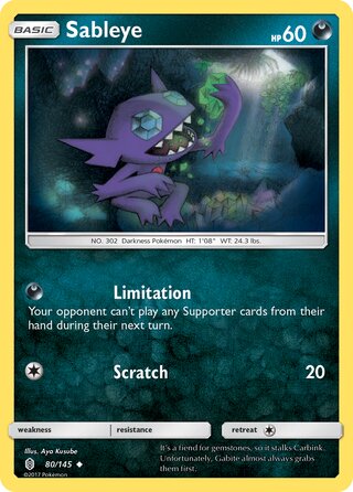 Sableye 80/169 from Guardians Rising