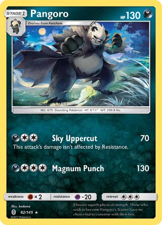 Pangoro 82/169 from Guardians Rising