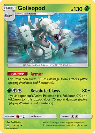 Golisopod 9/169 from Guardians Rising