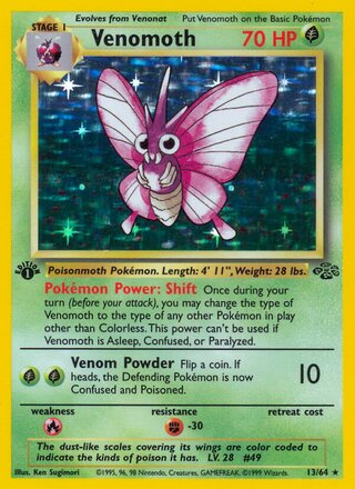 Venomoth 13/64 from Jungle