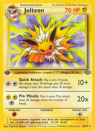 Jolteon 20/64 from Jungle