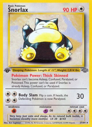 Snorlax 27/64 from Jungle