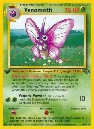 Venomoth 29/64 from Jungle
