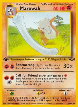 Marowak 39/64 from Jungle
