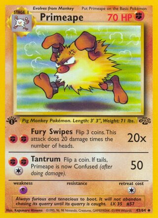 Primeape 43/64 from Jungle