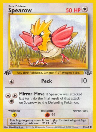 Spearow 62/64 from Jungle