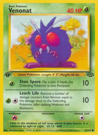 Venonat 63/64 from Jungle