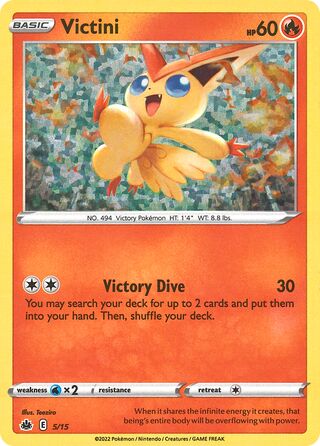 Victini 5/15 from McDonald's Match Battle 2022