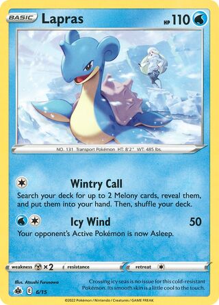 Lapras 6/15 from McDonald's Match Battle 2022