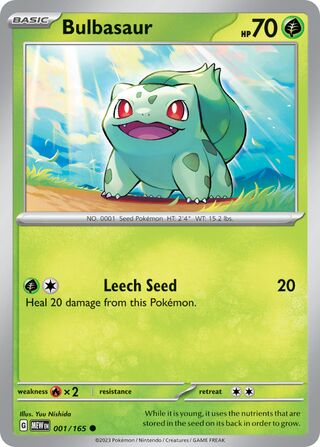 Bulbasaur 1/207 from Scarlet & Violet 151