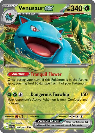 Venusaur ex 3/207 from Scarlet & Violet 151