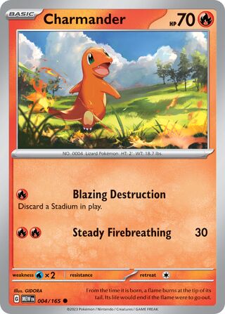 Charmander 4/207 from Scarlet & Violet 151