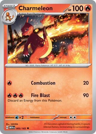 Charmeleon 5/207 from Scarlet & Violet 151