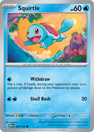 Squirtle 7/207 from Scarlet & Violet 151
