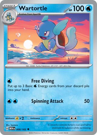 Wartortle 8/207 from Scarlet & Violet 151