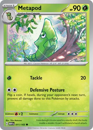 Metapod 11/207 from Scarlet & Violet 151