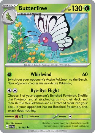 Butterfree 12/207 from Scarlet & Violet 151
