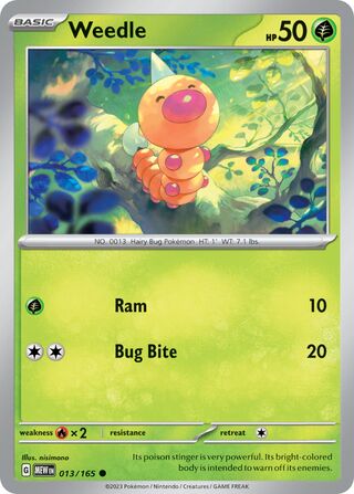 Weedle 13/207 from Scarlet & Violet 151