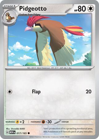Pidgeotto 17/207 from Scarlet & Violet 151
