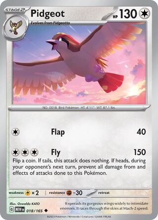 Pidgeot 18/207 from Scarlet & Violet 151