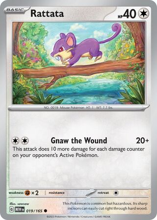 Rattata 19/207 from Scarlet & Violet 151