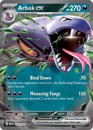 Arbok ex 24/207 from Scarlet & Violet 151