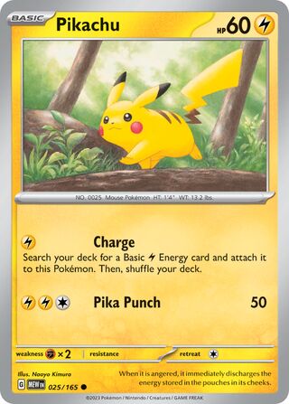 Pikachu 25/207 from Scarlet & Violet 151