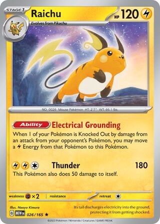 Raichu 26/207 from Scarlet & Violet 151