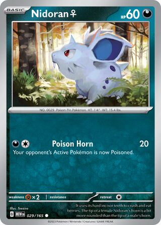 Nidoran ♀ 29/207 from Scarlet & Violet 151