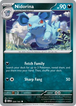 Nidorina 30/207 from Scarlet & Violet 151