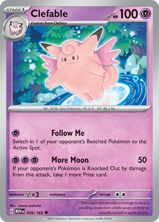Clefable 36/207 from Scarlet & Violet 151