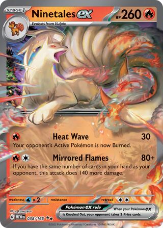 Ninetales ex 38/207 from Scarlet & Violet 151