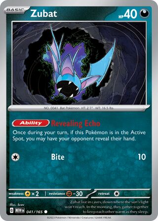 Zubat 41/207 from Scarlet & Violet 151