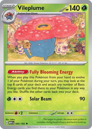 Vileplume 45/207 from Scarlet & Violet 151