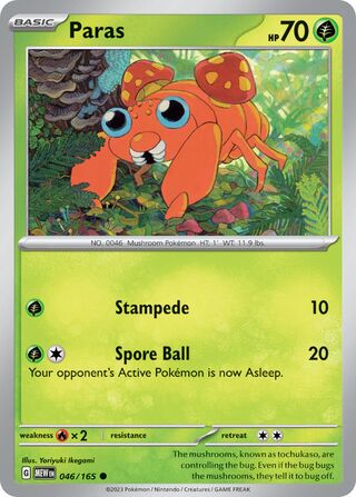 Paras 46/207 from Scarlet & Violet 151