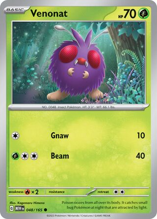 Venonat 48/207 from Scarlet & Violet 151