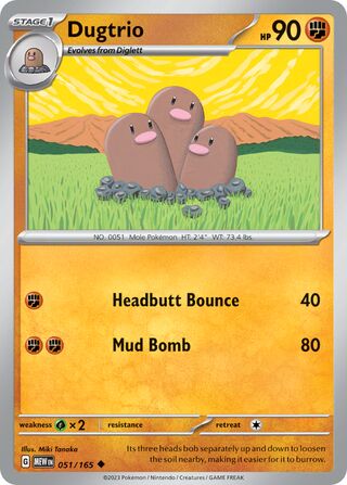 Dugtrio 51/207 from Scarlet & Violet 151