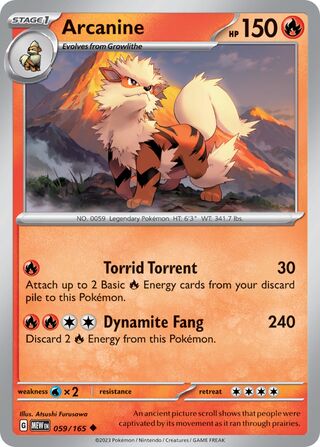 Arcanine 59/207 from Scarlet & Violet 151