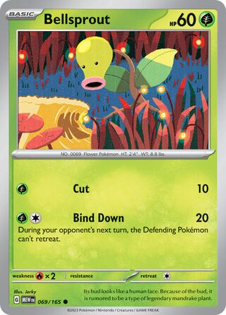 Bellsprout 69/207 from Scarlet & Violet 151
