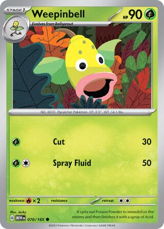 Weepinbell 70/207 from Scarlet & Violet 151