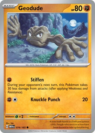 Geodude 74/207 from Scarlet & Violet 151