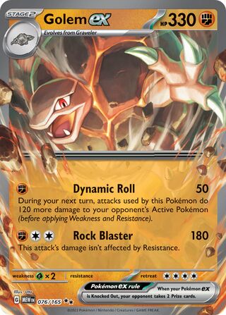 Golem ex 76/207 from Scarlet & Violet 151